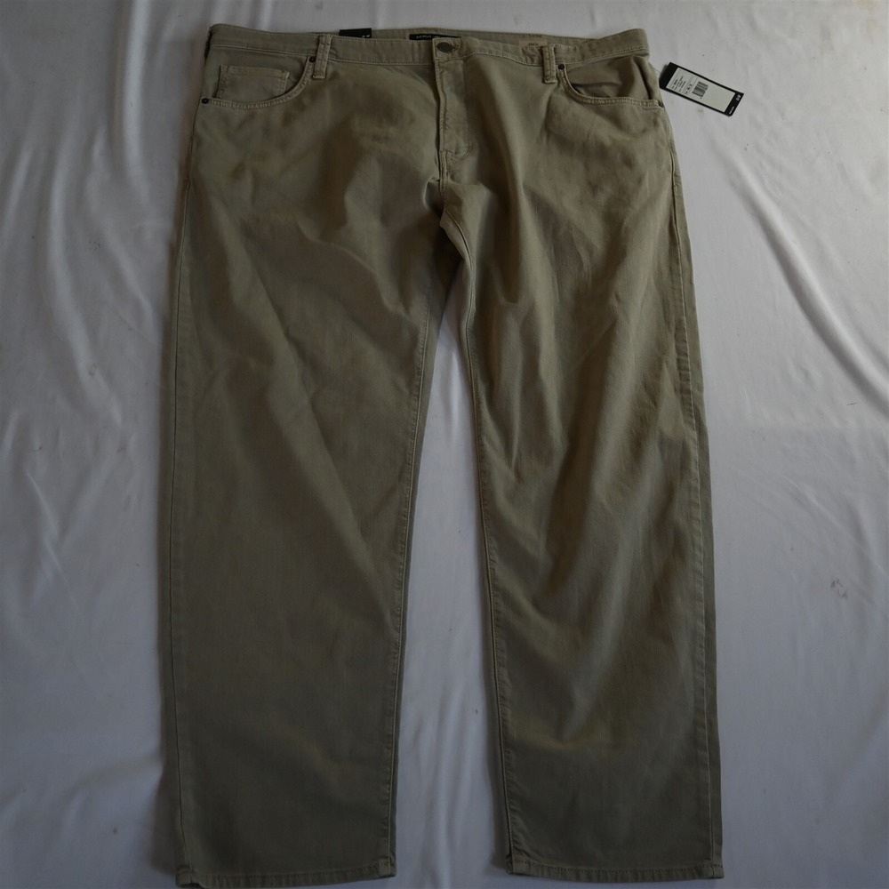 NEW Mavi 48x32 Zach Straight 5 Pocket Khaki Flex Denim Mens‎ Jeans